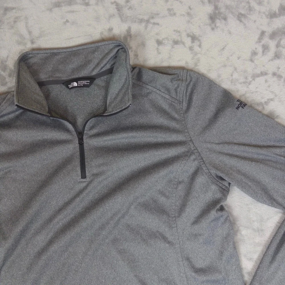 The North Face Quarter Zip Pullover Womens XL Gray Pacifico Beer Active Fleece